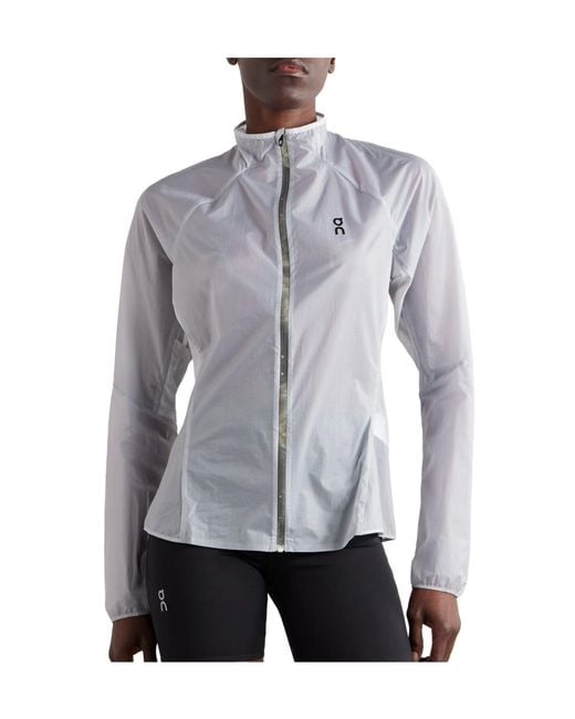On Shoes Gray Zero Shell Jacket