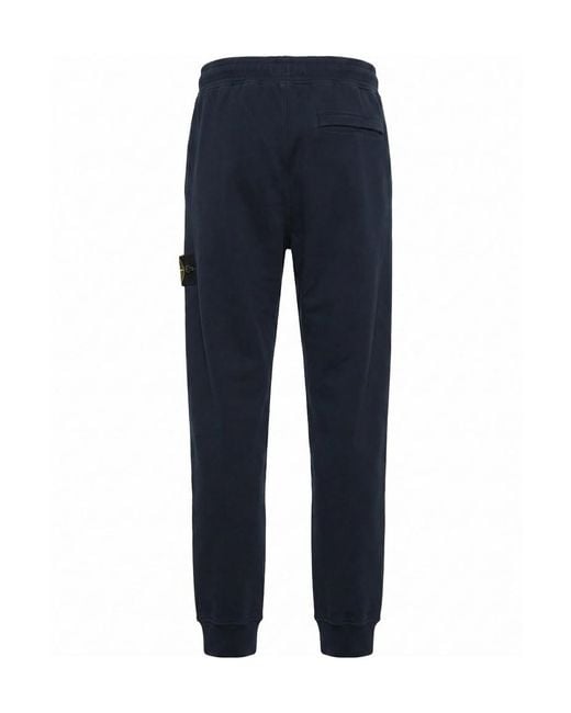 Stone Island Blue Elastic-Waist Athletic Pants for men
