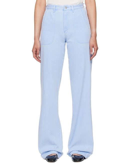 A.P.C. Blue Seaside Straight-Leg Jeans