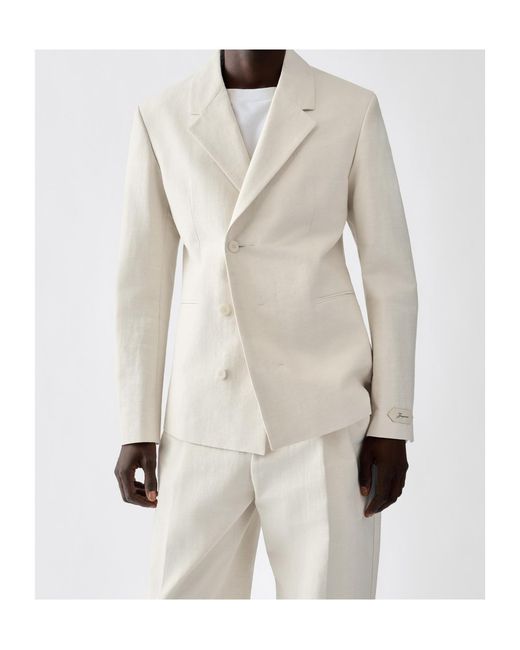 Jacquemus White The Melo Jacket for men