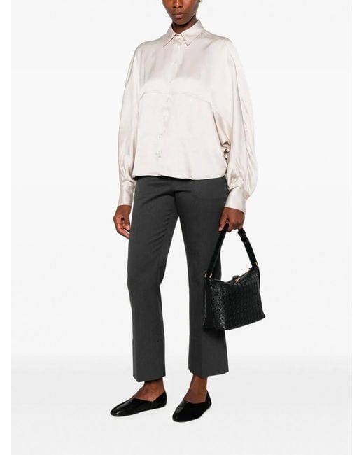 Brunello Cucinelli Gray Flared Trousers