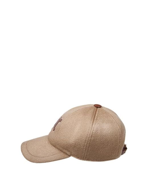Max Mara Natural Felted Initial Cashmere Cap
