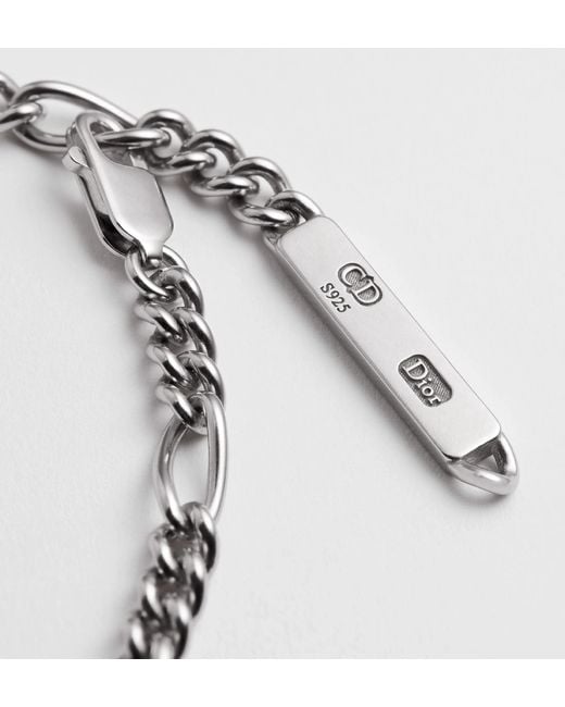 Dior Metallic Charms Chain Link Necklace for men