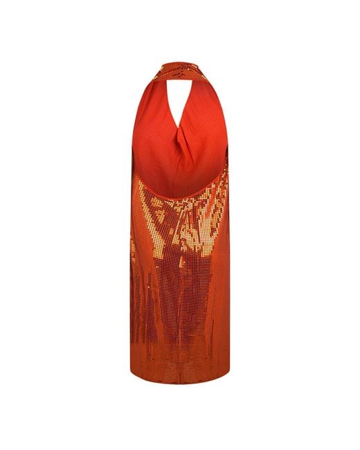 Bottega Veneta Orange Slip Dress