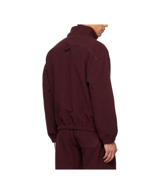 Rier Red Wool Fleece Sweatshirt for men