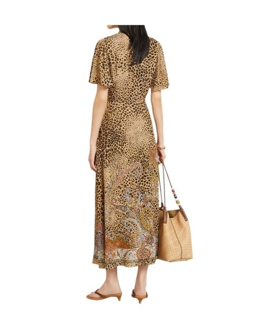 Etro Natural Leopard Print Dress