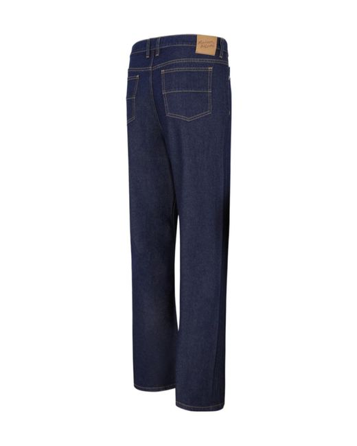 Maison Kitsuné Blue Maison Kitsuné Straight Jeans for men