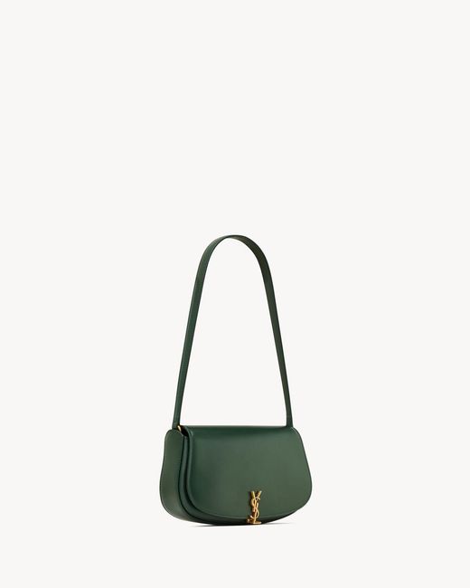 Saint Laurent White Voltaire Foldover Top Mini Shoulder Bag