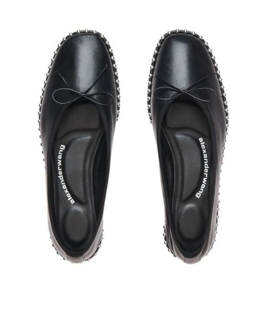 Alexander Wang Black Lina Ballchain Flats