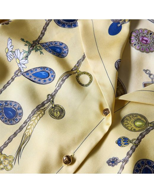 Versace Metallic Casual Printed Shirt