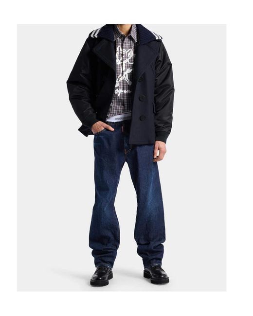 DSquared² Blue Dark Relax Pants for men