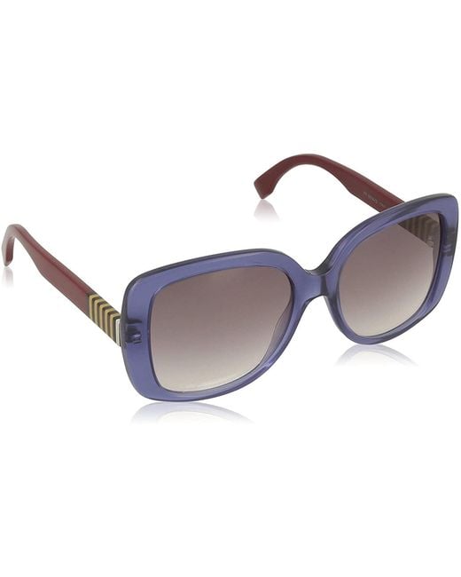 Fendi Blue Logo Details Sunglasses