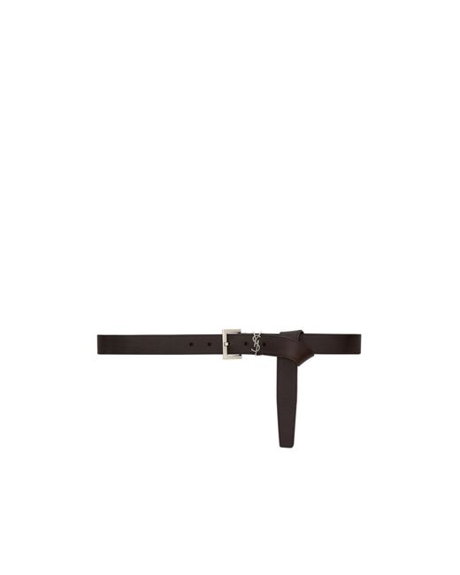 Saint Laurent Multicolor Cassandre Logo Plaque Belt for men
