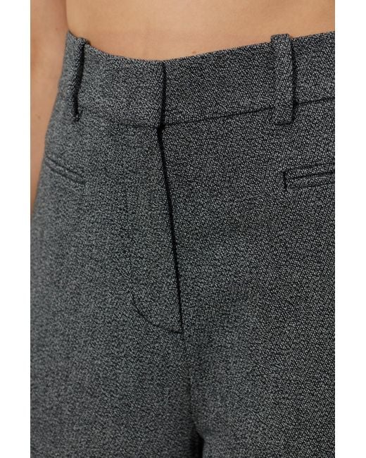 Ganni Gray Casual Trousers With Belt Loops