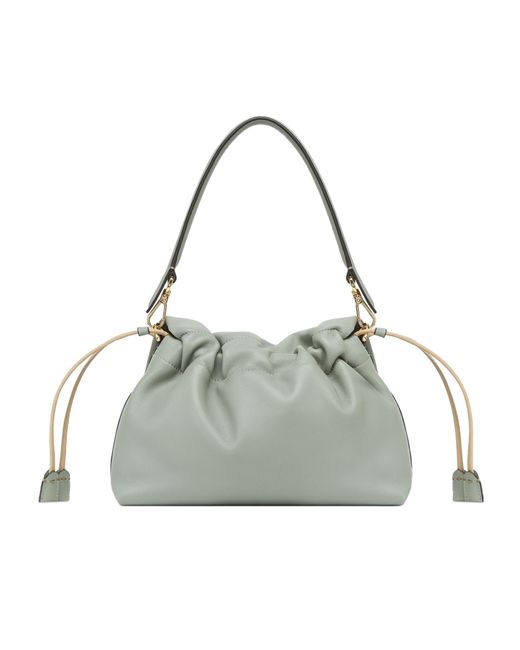 Fendi Gray Mamma Baguette Medium Shoulder Bag