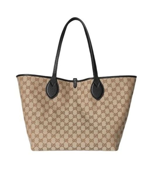 Gucci Black Totissima Large Reversible Tote Bag