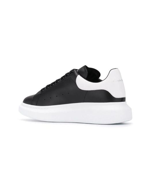 McQueen Black Oversized Low-Top Sneakers for men