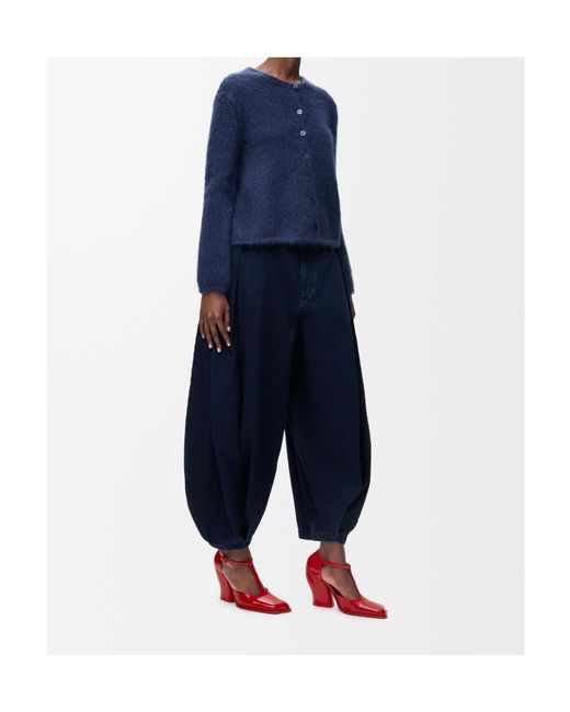 Loewe Blue Buttoned Cardigan