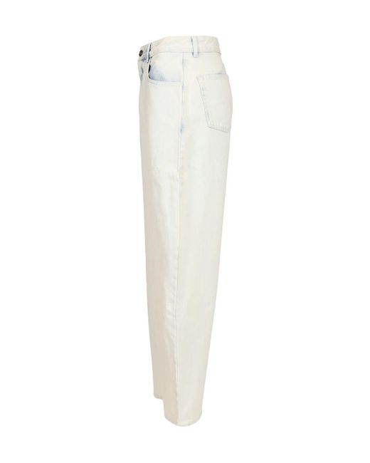 Alaïa White Alaã¯A Rounded Jeans