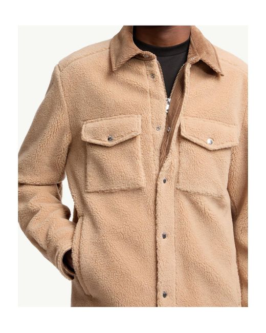 Moncler Brown Button-Up Long Sleeved Overshirt for men