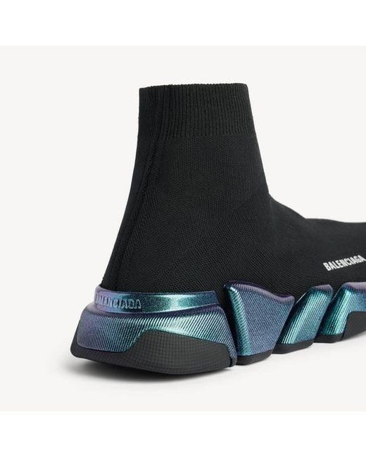 Balenciaga Blue Speed 2.0 Iridescent Sneaker
