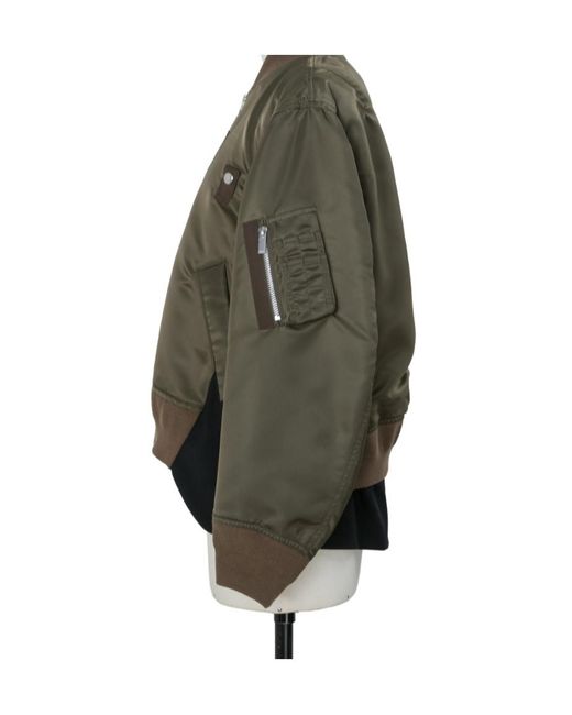 Sacai Gray Zip-Up Jacket