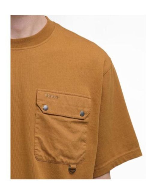 Barbour Brown Leazes T-Shirt for men