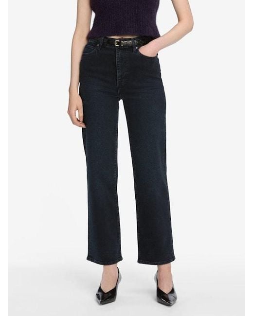 FRAME Blue Buttoned Jeans