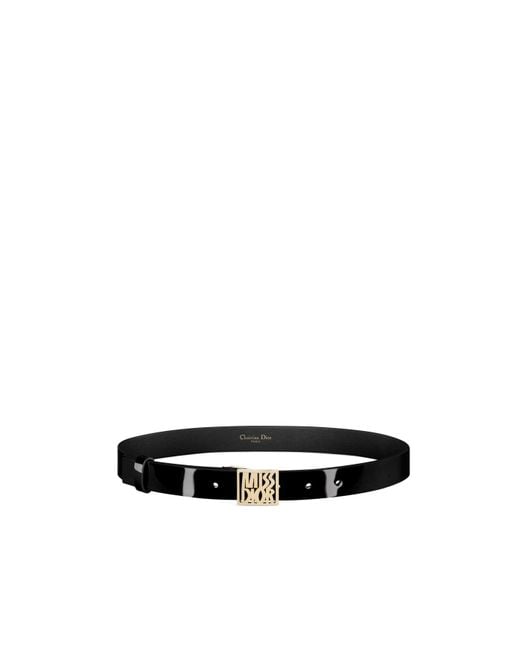 Dior White Christian Miss Buckled Belt