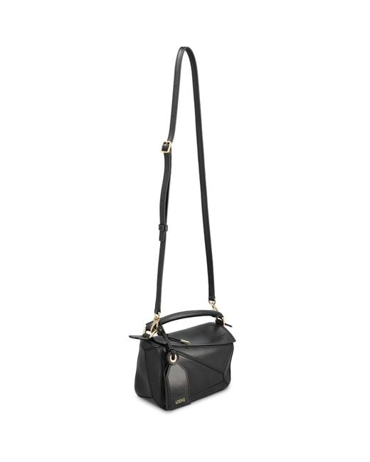 Loewe Black Featherlight Mini Puzzle Bag