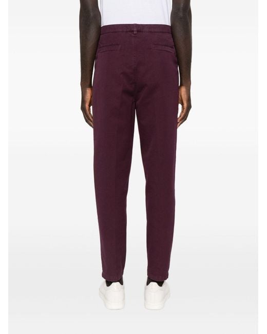 Brunello Cucinelli Purple Cotton Trousers for men
