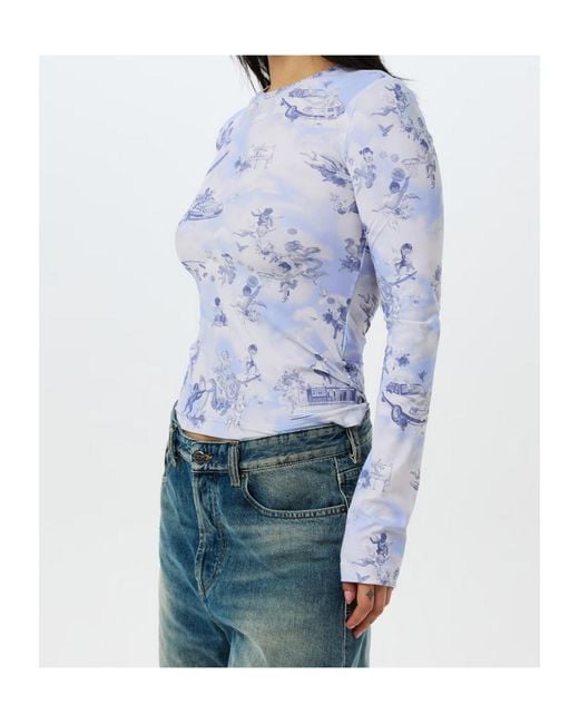 Off-White c/o Virgil Abloh Blue Logo T-Shirt