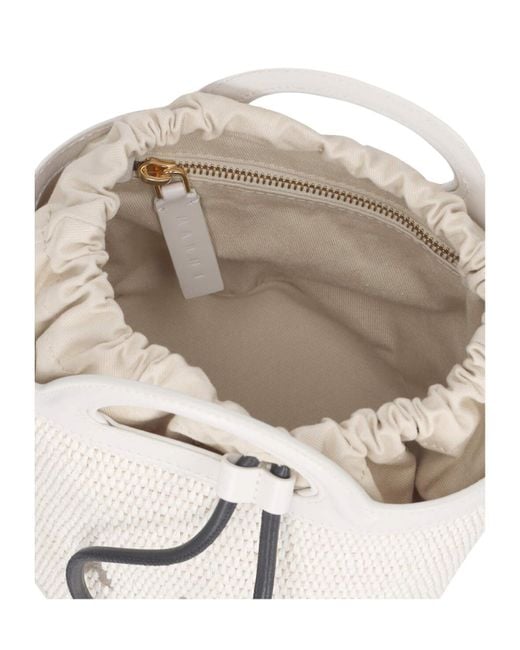 Marni Natural Tropicalia Small Bucket Bag