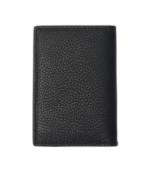 Burberry Black Ekd Folding Card Case for men