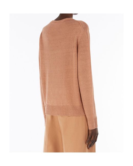 Weekend by Maxmara Brown Soft Linen Sweater