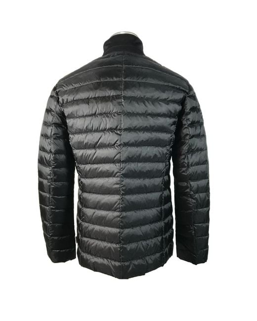 Armani Collezioni Gray Quilted Down Jacket for men
