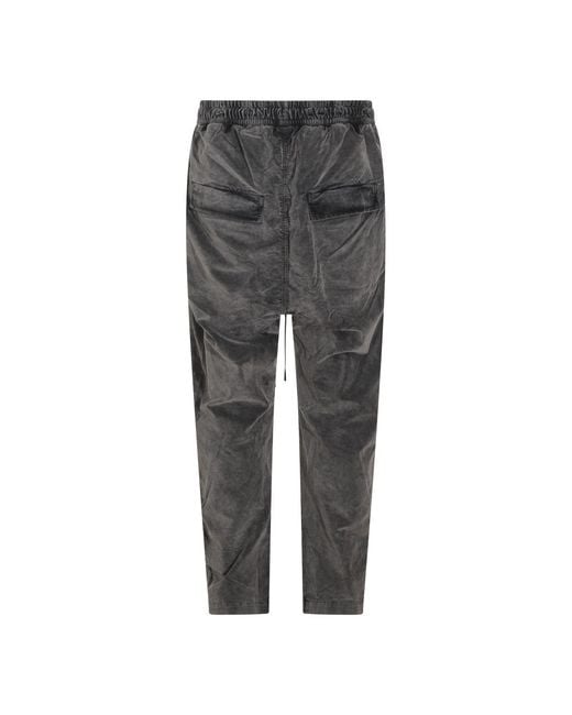 Thom Krom Gray Relaxed Drawstring Pants for men