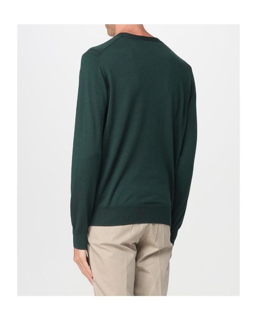 Paolo Pecora Green Crew Neck Knitwear for men