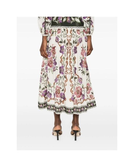 Farm Rio Multicolor Patterned Skirt