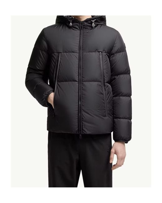 Moncler Black Montcla Hooded Short Down Jacket for men