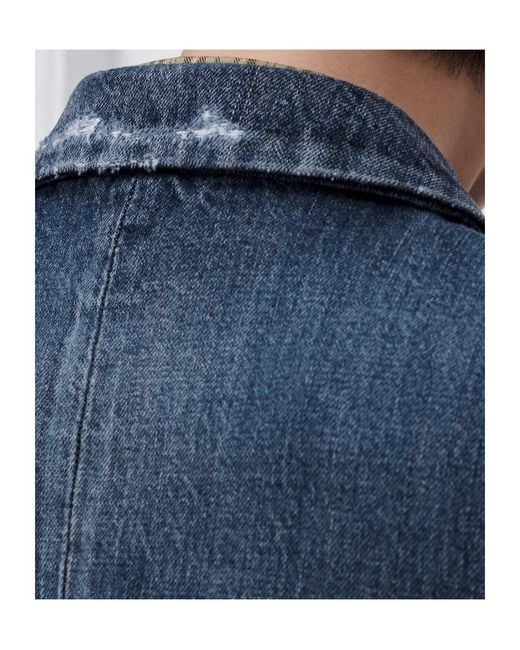 Dior Blue Cropped-Fit Bar Jacket for men