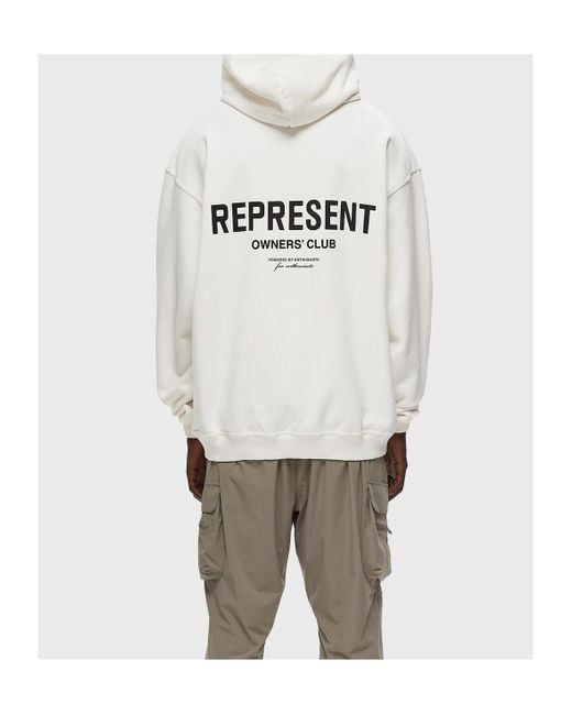 Represent White Owners Club Oversized Hoodie for men