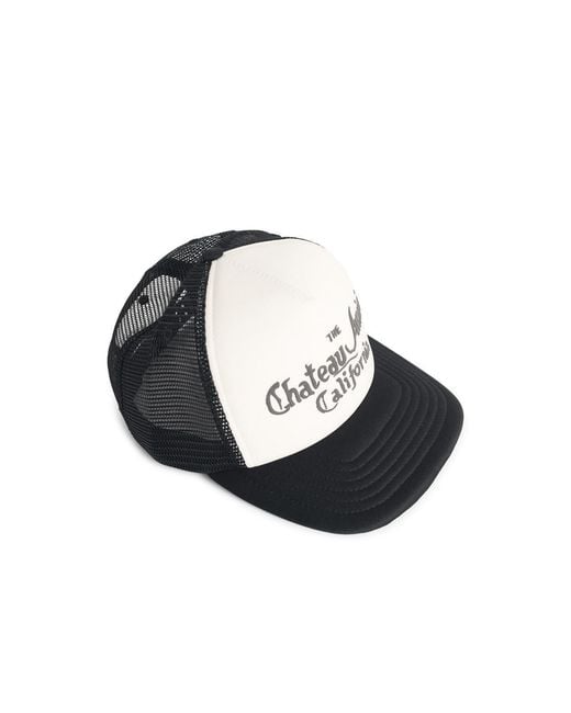Amiri Black Logo Detailed Baseball Cap for men