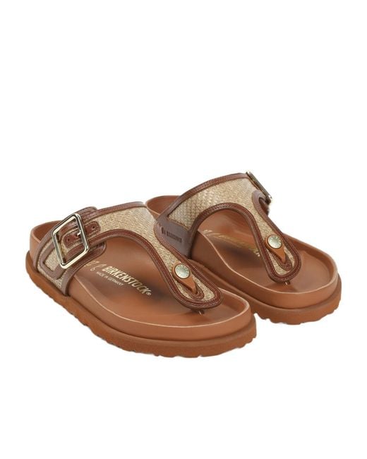 Birkenstock Brown Gizeh Buckle Fastened Sandals