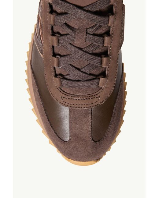 Moncler Brown Pacey2 Logo Patch Sneakers for men