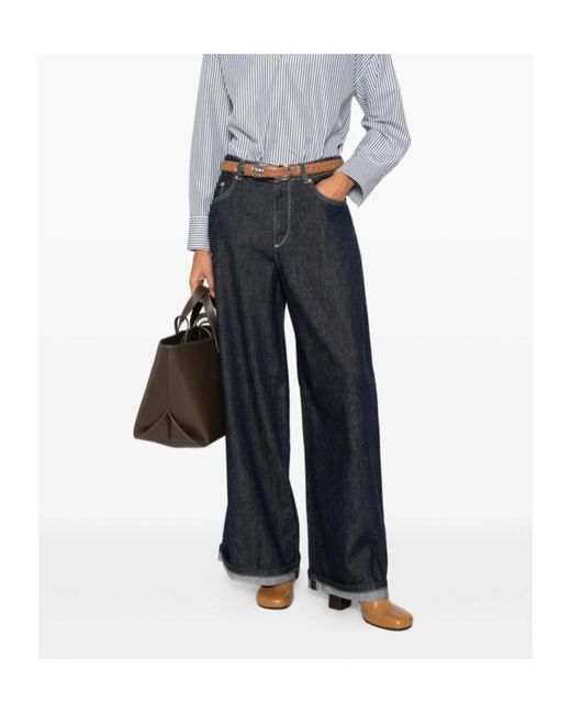 Max Mara Blue Belt Loop Jeans