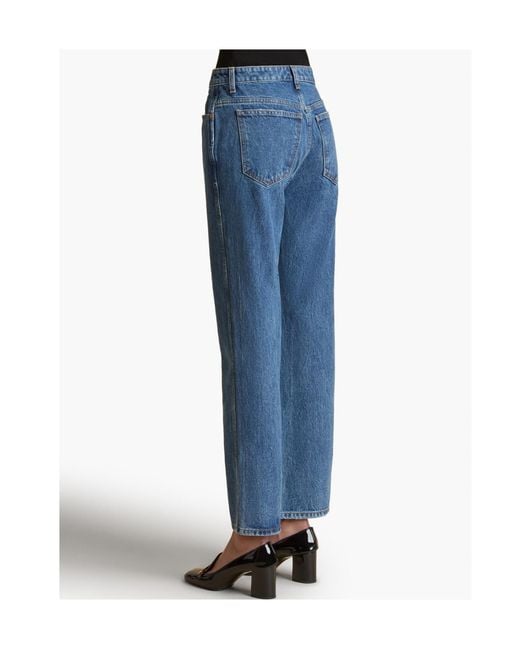 Khaite Blue Abigail Straight-Leg Jeans
