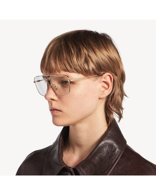 Balenciaga Natural Tag 2.0 Navigator Sunglasses for men
