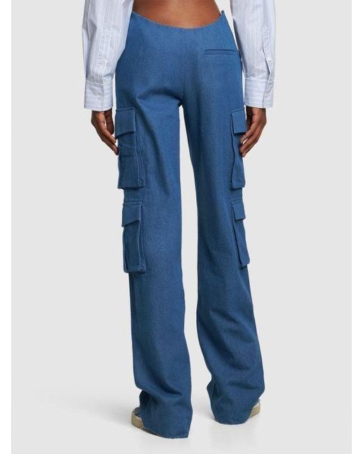 AYA MUSE Blue Workwear Casual Pants