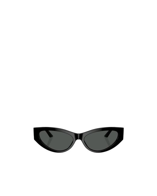 Versace White Geometric Frame Sunglasses